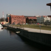 Danės upės krantinė / Embankment of the river Dane